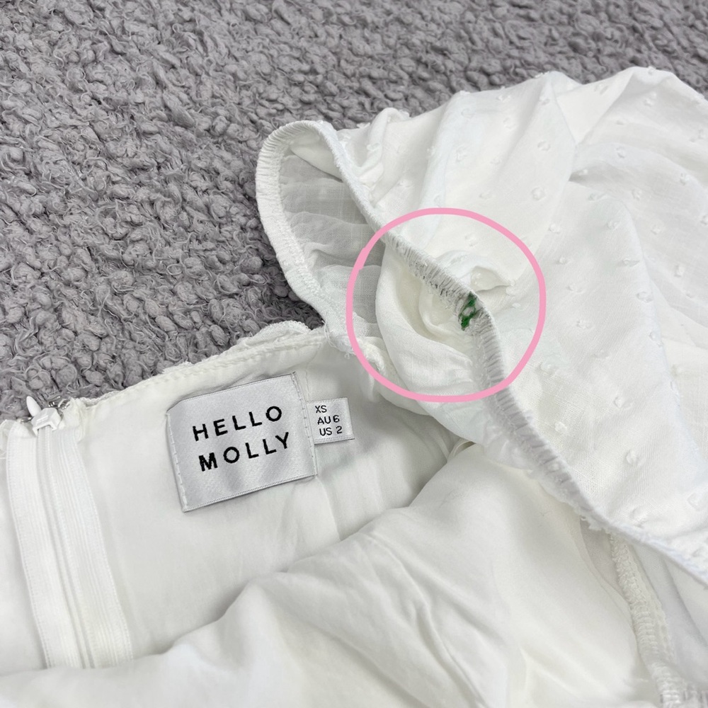 Hello Molly On the Horizon White Ruffle Mini Dress - Picture 10 of 13